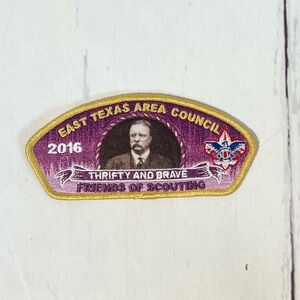 Boy Scouts BSA 2016 East Texas Area Council Friends of Scouting Patch CSP Mint
